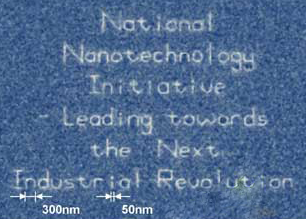 Image credit: Dip-Pen Lithography, S. Hong and C.A. Mirkin, Northwestern University Center for Nanofabrication and Molecular Assembly.