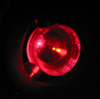 A cool picture of a laser going through a 25mm negative lens